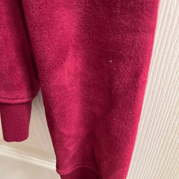 CALVIN KLEIN~WINE VELOUR HOODIE~ S - Picture 9 of 10